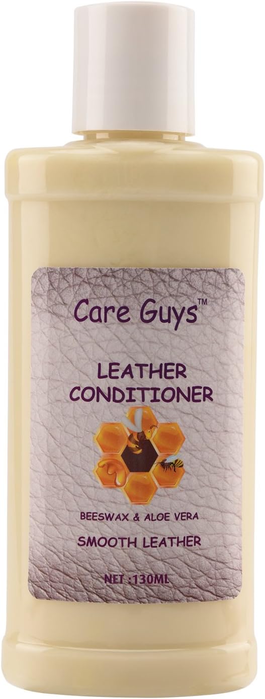 Leather Conditioner By Care Guys: Beeswax & Aloe Vera 4.3 FL OZ - Leather Care Kit - Take Care All Leather Products, Suit For Leather Boots Handbag Jacket Purse