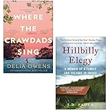 Hillbilly Elegy by Vance, Where the Crawdads Sing by Delia Owens 2 Books Collection Set