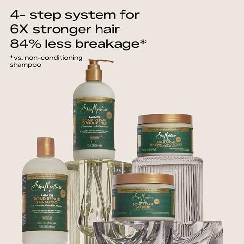 SHEAMOISTURE BOND REPAIR MASQUE AMLA OIL TO STRENGTHEN AND MOISTURIZE HAIR WITH RESTORATIVE HYDROPLEX INFUSION 11 OZ