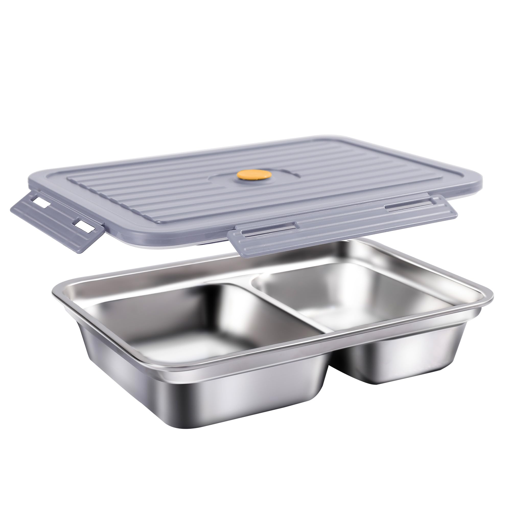 Photo 1 of FanFanOK Lunch Box Containers,304 Stainless Steel Inner Electric Lunch Box,60oz Large Capacity Removable Food Container,Dishwasher Safe & Easy to Clean