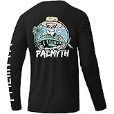 Palmyth Fishing Shirts for Men Long Sleeve UPF 50+ T Shirt Sun Protection Tee