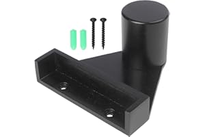 Snooker Pool Wooden Triangle Rack with Wall Mounting and Attached Chalk Holder Enhance Your Game Room (Black)