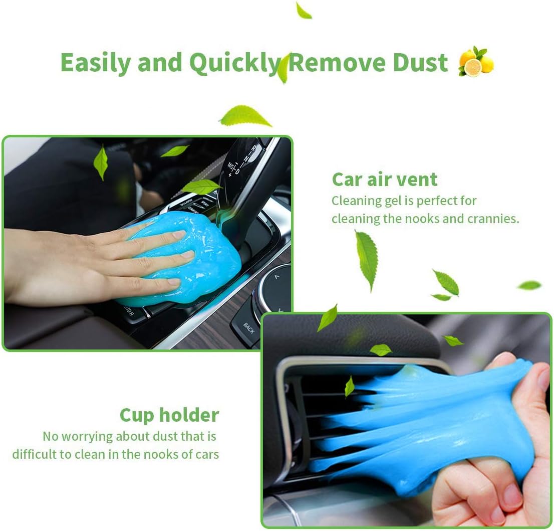 SYOSIN Car Cleaning Gel for Car Detailing Tools Keyboard Cleaner Automotive Interior Cleaning Car Detailing Supplies Dust Cleaning Mud for Car Air Vent, Laptops, Printers, Calculators: Automotive