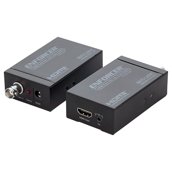 Amazon secolarm Enforcer HDMI Extender over同軸ケーブルwith IRパススルー( mve