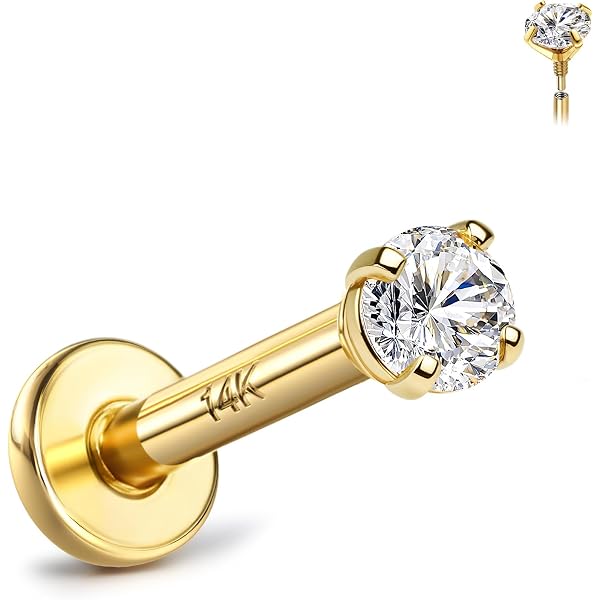 Silver Dermal Anchor Body Jewelry Gold Dermal Piercing Jewelry 3 Pc 14g ...
