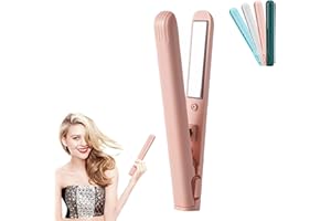 ZNVWKI Dualglam Mini Dual-Purpose Curling Iron, Beautyskinusa Dual Glam Mini Curling Iron, 2-in-1 Portable Wand and Flat for Short Hair and All Hair Types