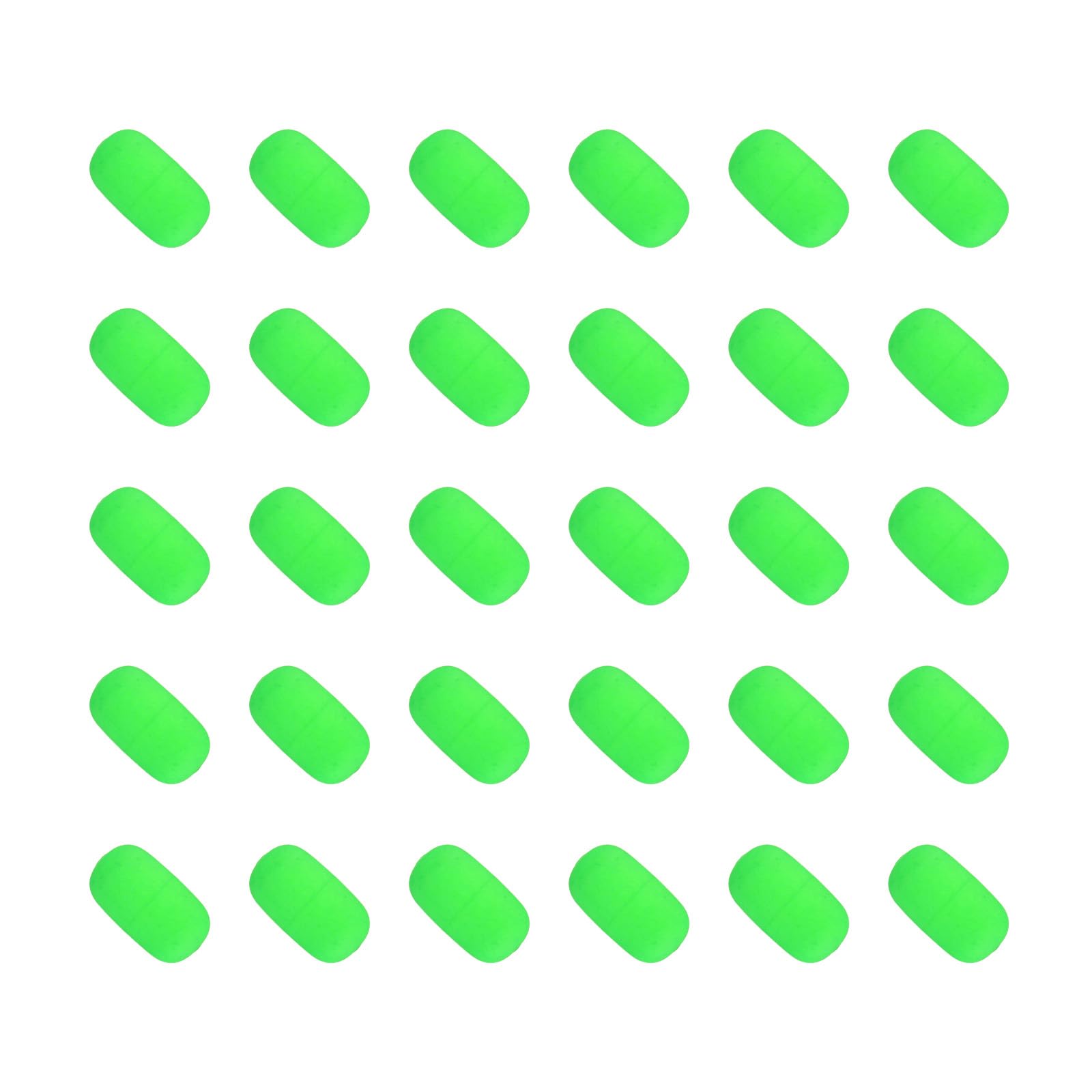 PATIKIL Fishing Foam Floats 0.7Inch, 30Pcs Snell Floats Fly Fishing Strike Indicator for Pompano Floats Walleye Rig Lure, Green