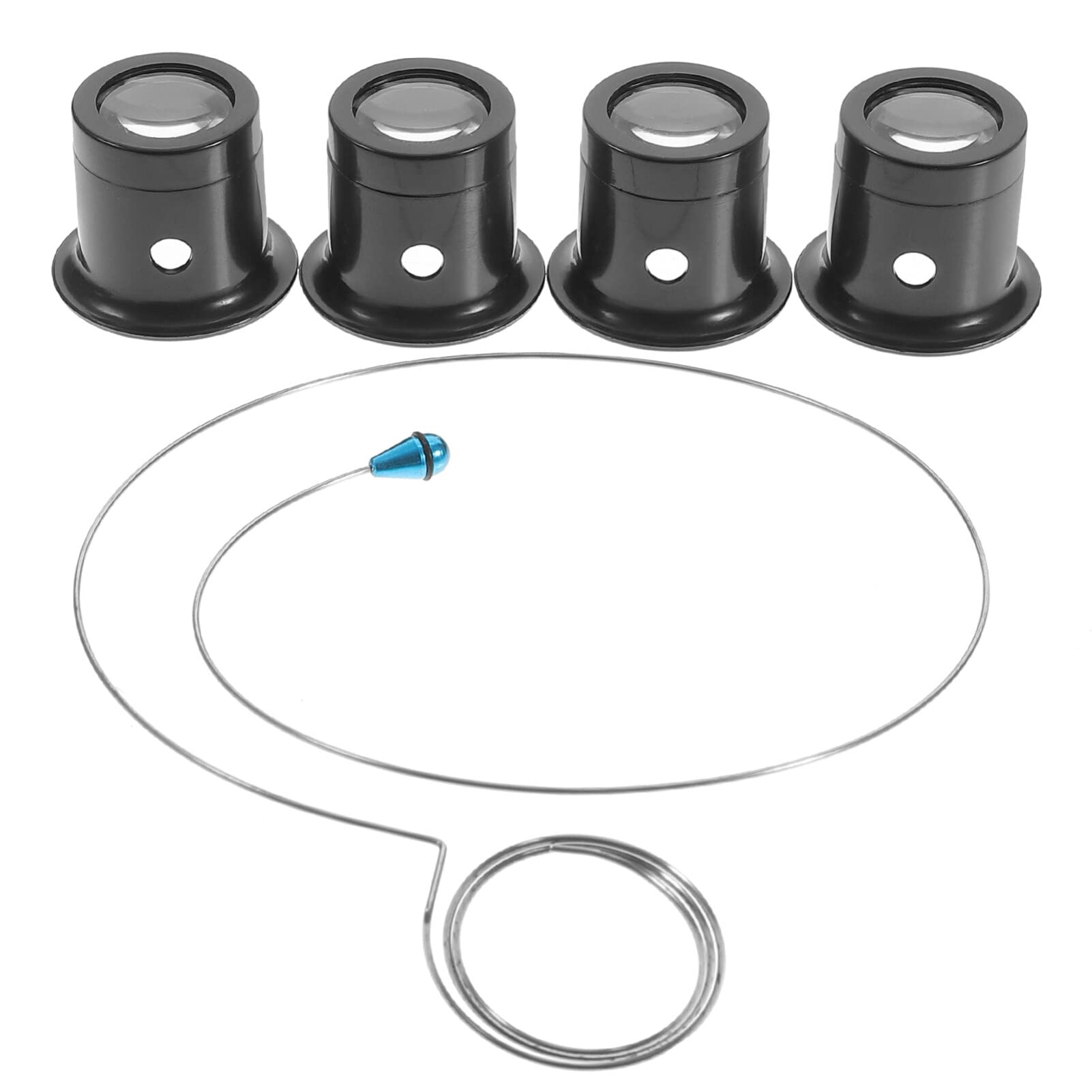 Hemobllo Eyeglass Magnifiers Set Watchmakers Repairs Tool 10X Eye Magnification Jewellers Watchmaker Eye Glass Set