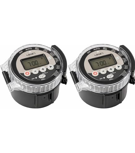 Orbit WaterMaster Timer Per Irrigatore A Batteria Con Valvola Da 1 Pollice – Programmatore Automatico Per 4 Zone, Impermeabile - 4