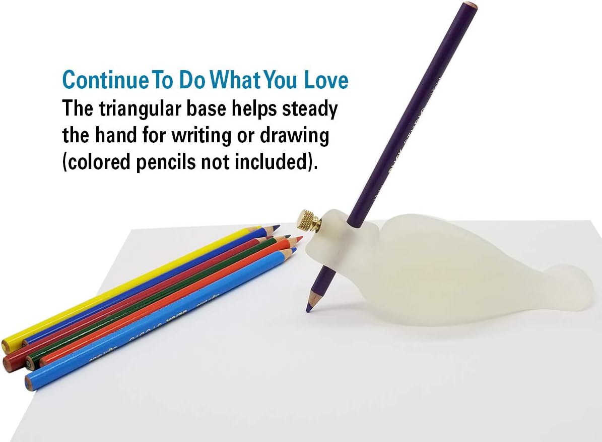 Writing Aide for Adults, Children. Achieva Writing-Bird Handwriting Aid, Pencil Pen Holder. Right or Left Handed Writing Device - Arthritis, Tremors, Stroke, Neurological Disorder, Carpal Tunnel.: Health & Personal Care