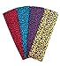 Cotton Headbands 4 Pack - Cheetah Stretch Elastic Yoga Fashion Headband for Teens Women Girls Softball Basketball Dance Cheer Pack Sports Teams Head Band Set Hair Wrap Accessories Kenz Laurenz