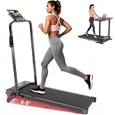 Joxir Walking Pad Treadmill with Incline and Handle Bar, 7.5MPH Under Desk Foldable Treadmill for Home Office with Remote Control