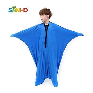 SANHO Yopo Dynamic Movement Sensory Sox, Medium,6-9 Years Old, 47''LX27''W Blue