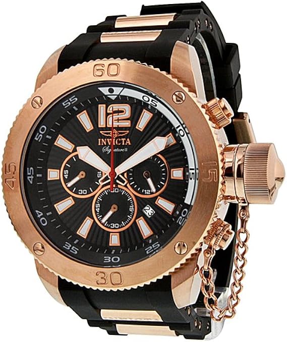 Invicta Signature II Russian Diver Chronograph Black Dial Mens Watch 7428: Invicta: Amazon.ca 
