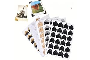 120pcs Self-Adhesive Photo Sticker Photos Folder DIY Photo Album Accessories Vintage Kraft Paper Corner Stickers for Picture 