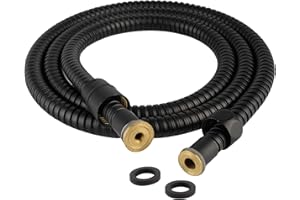 Hibbent All Metal Shower Hose, 59 Inch Stainless Steel Extra Long Bathroom Shower Hose Replacement, Anti-Twist Flexible Handh