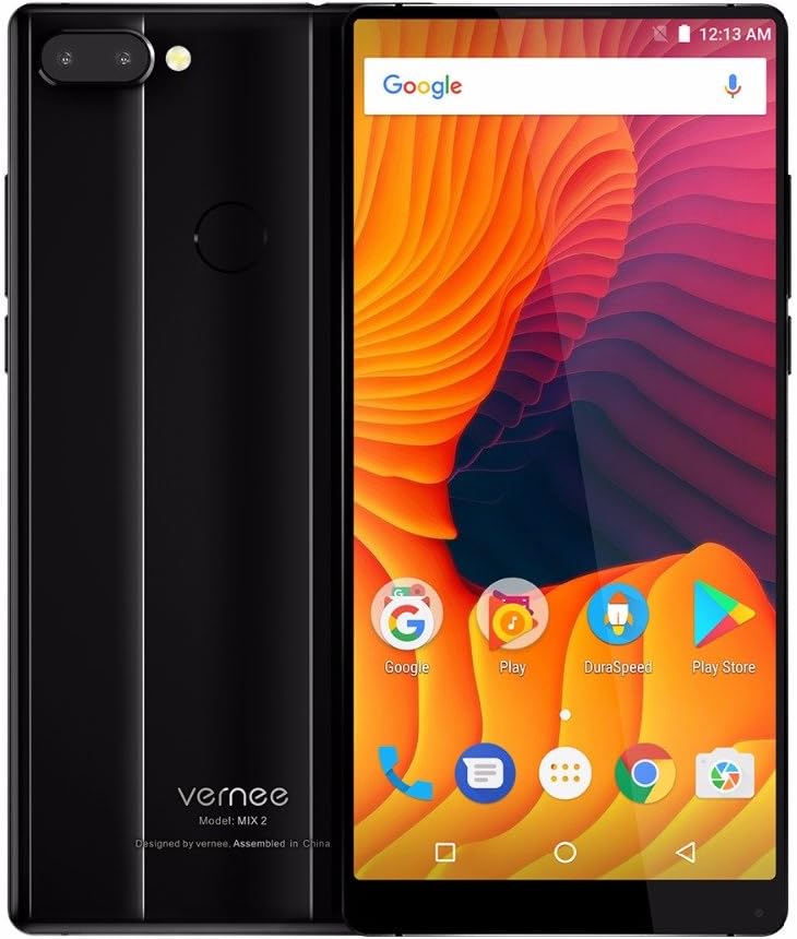 Vernee Mix 2 6.0'' 18:9 FHD Android 7.0 MT6757 Octa Core 4G RAM 64G ROM 4200mA 4G Dual Back Cameras (Black)