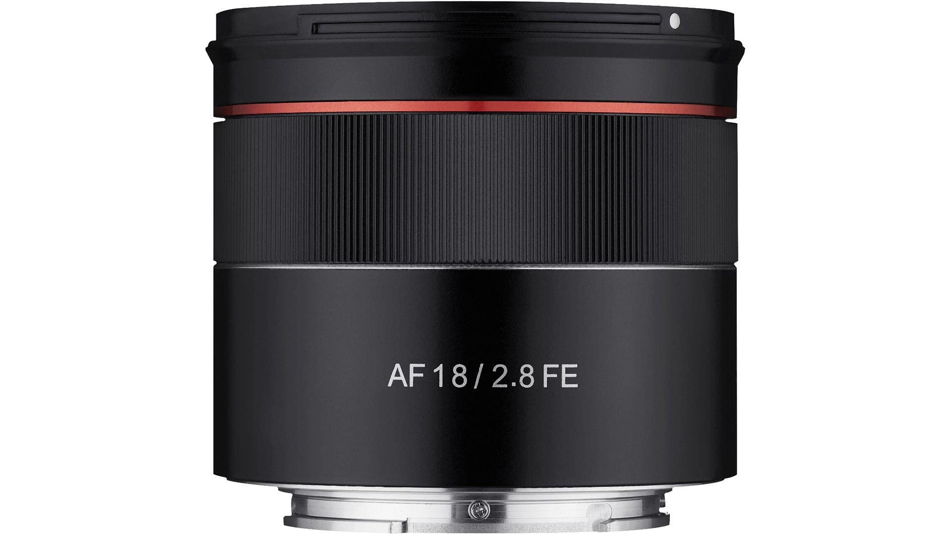 Samyang AF 18 mm F2.8 Lente gran angular de fotograma completo con enfoque automático para montura Sony E: compacta, ultraligera, rosca de filtro de 58 mm, óptica de alta resolución, enfoque automático STM silencioso