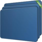 MROCO 3-Pack Mouse Pads, 30% Larger Surface, 8.5 x 11 in, Navy Blue | Anti-Fray Stitched Edges, Non-Slip Rubber Base, 3-Pack Value Set, Stylish Pattern Design, Office &amp; Home Use