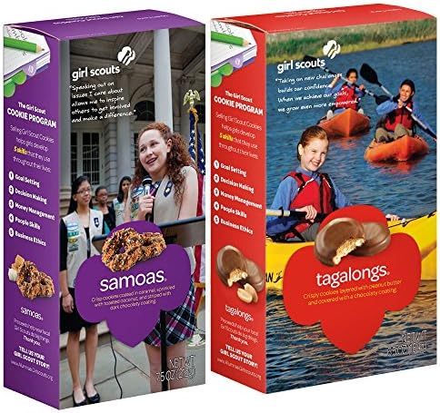 Samoas & Tagalongs Girls Scout Cookies - 2018 - 6 Boxes (3 boxes each)