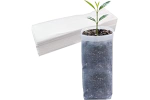 Belit 50 Pcs 13.5" H Deep Nursery Grow Bags, Non-Woven Plants Pots Container for Starting Deep Rooted Plants Vegetable, Flower, Seedling Tree (7.5"x13.5")