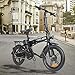 TrekPower Folding Electric Bike 250W Lightweight Aluminum Elecctric Bicycle 16″ 36V10A Lithium Battery Ebike with Pedals,Power Assist, 20 Miles Range E-Bike with Dual Disc Brake (Black)thumb 2