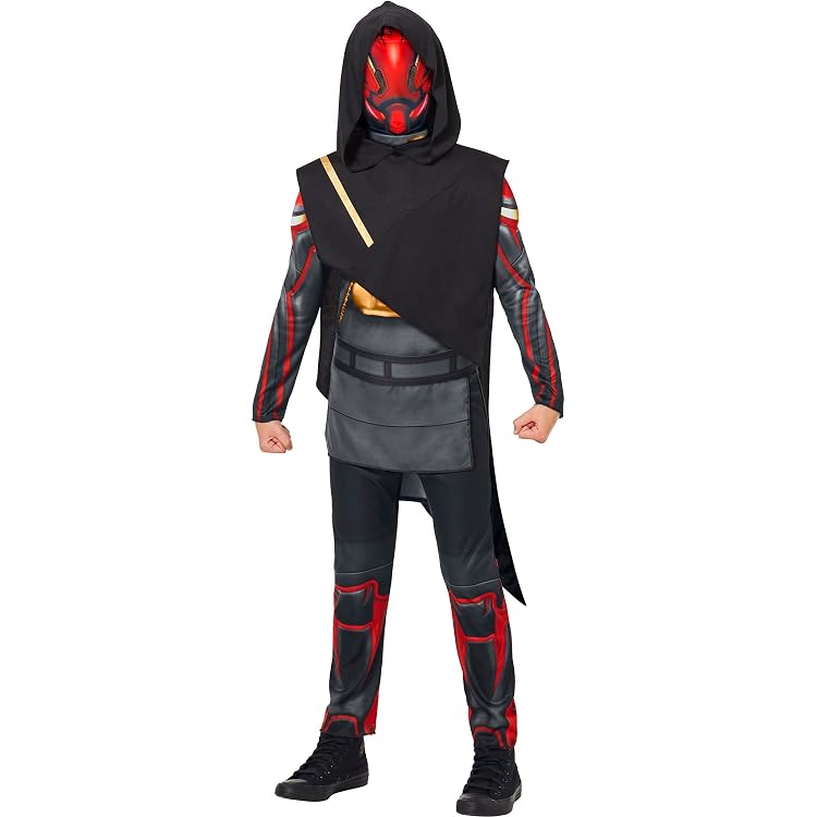 InSpirit Designs Fortnite Mezmer Youth Costume - Officially Licensed, Includes Jacket, Hood, Mask & Gloves, Size Large - View #3