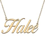 HUAN XUN Customized Custom Simple Any Name Necklace