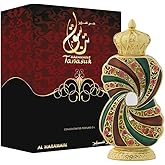 Al Haramain Tanasuk 0.4 oz Concentrated Perfume Oil for Unisex - Amber Vanilla Attar Oil - Arabian Perfume for Women and Men - Long Lasting Fragrance - Arabic Perfume