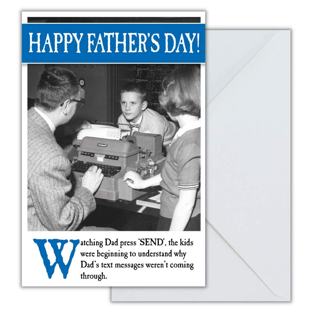 Emotional Rescue Funny Father's Day Card For Dad, Dad Humorous Fathers Day Card, Multi-Coloured