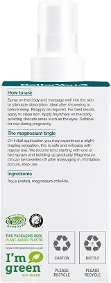 BetterYou Magnesium Oil Spray 600 Sprays, Vegan Muscle Recovery & Sleep Aid view 9