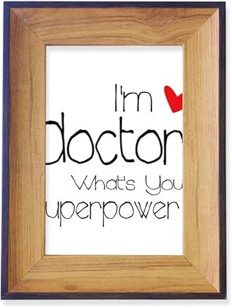 Amazon 私は英語を誇りに思っている医者医者 フォトフレーム デスクトップ 木製 フォトフレーム 通販