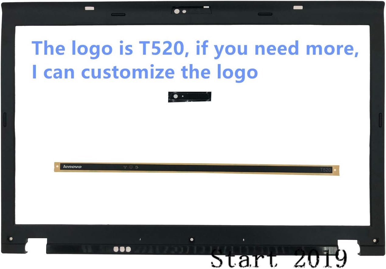 New OEM Compatible Replacemen for Lenovo ThinkPad T510 T520 T530 W510 W520 W530 LCD Bezel Front Frame Screen Cover 60Y5483