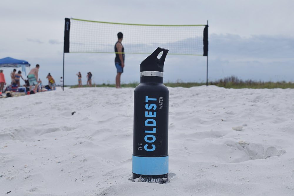 The Coldest Water Standard Size Mouth Hydro Sports Straw Cap Flip Top Lid - Multi-Compatible with Standard Flask Mouth Size Stainless Steel Water Bottles : Sports & Outdoors