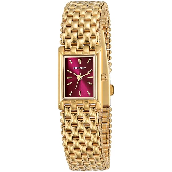 Women Gold Plated Quality Stylish Watch Amazon.com: BERNY Gold Watches for Women Ladies Wrist Quartz  main image 3
