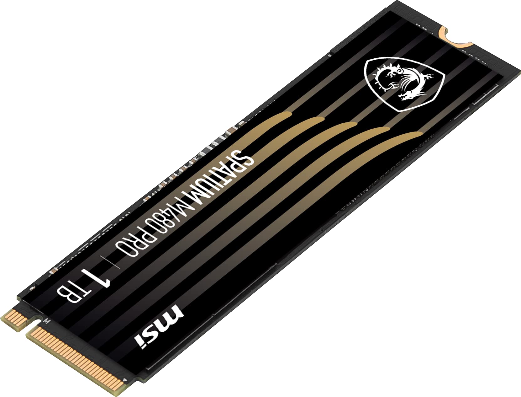 MSI Gaming SPATIUM M480 PRO PCIe 4.0 NVMe M.2 1TB Internal SSD (PCIe Gen4, NVMe 1.4, M.2 2280, Read 7400 MB/S, Write 6000 MB/S, 1TB)