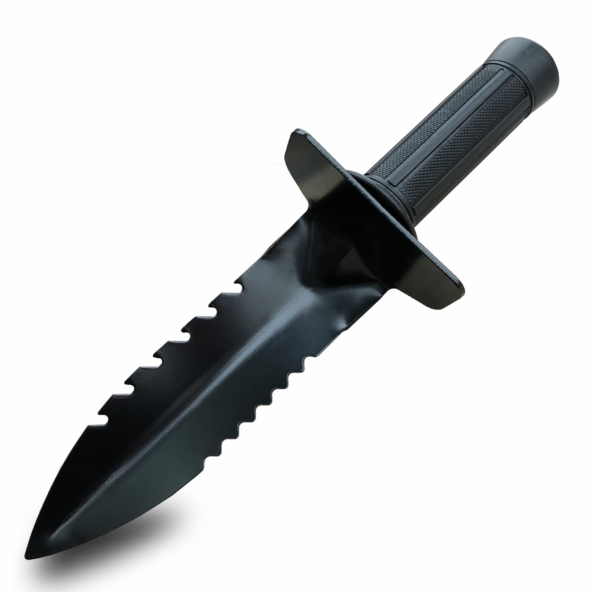 SHANFEEK Metal Detecting Shovel Heavy-Duty Garden Trowel Spade Tools for Outdoor(Black)