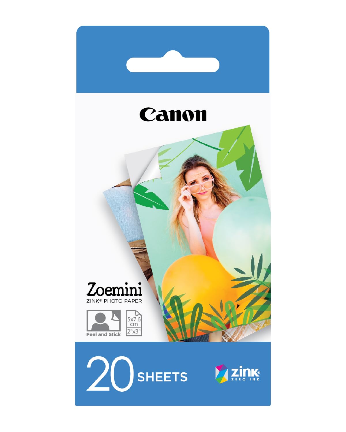 Canon Zink™ Photo Paper - Sticky-Backed 2x3" Photo Paper (20 x Sheets) - Print Phone Photos for Personalised Stickers — image 1
