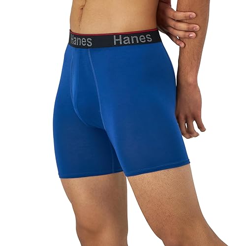 Hanes Total Support Pouch Men's Boxer Briefs Pack, Anti-Chafing