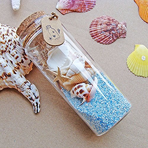 LEFV™ 10ml Small Bottles Transparent Mini Glass Jars with Cork Stoppers Top - Message Weddings Wish Jewelry Pendant Charms Kit Party Favors - Pack of 12 - Thumbnail 3