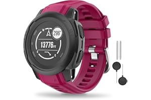 MYSNBKN Compatible with Garmin Instinct 2S Silicone Strap, 20mm Smooth Soft Silicone Strap for Garmin Instinct 2S Strap/Instinct 2S Solar/Instinct 2S Solar Surf Strap