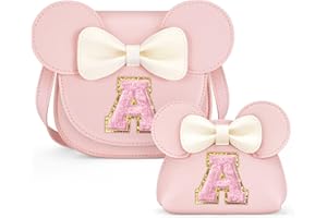 QLOVEA Toddler Purse Gifts for Girls - Birthday Gifts for 3 4 5 6 7 8 Year Old Girl, Little Girl Purse Kids Wallet Crossbody Bag (A, Pink)