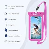 ivoler Waterproof Pouch Bag Phone Case Pink 22x15.5 cm Dry Bag view 3