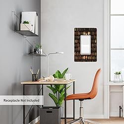 Pznen Bookshelf Single Rocker Light Switch Cover