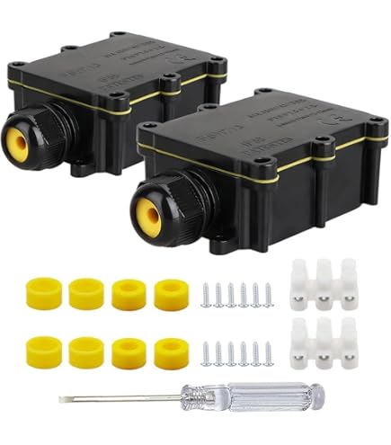 thumbnail image 2 of 83x81x56mm 1In 2Out Waterproof Electric Junction Project Box With 6 Position 15a Barrier Terminals Pg9 Cable 2 of 11