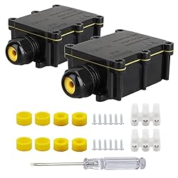 Helunsi 2 Pieces Waterproof IP68 External Junction