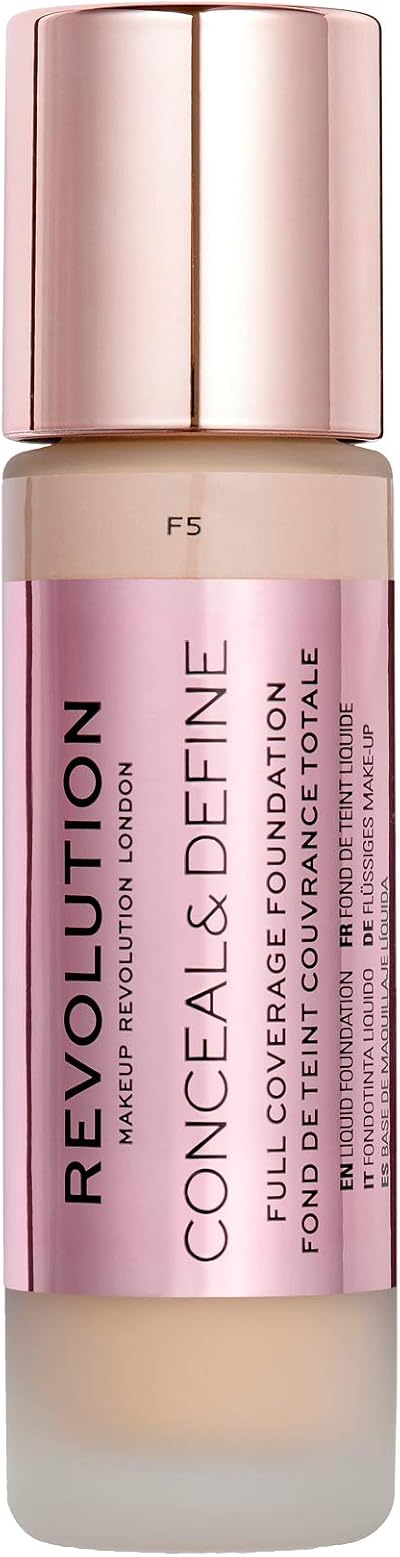 Revolution Beauty Conceal and Define Foundation F5 23ml London