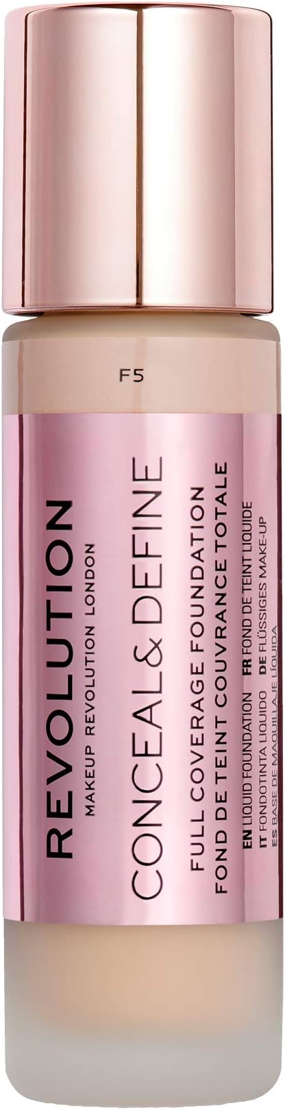 Revolution Beauty Conceal and Define Foundation F5 23ml London