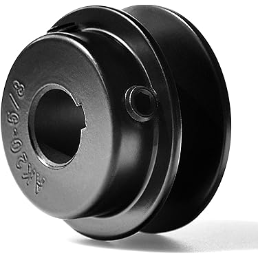 AK104-1 V Belt Pulley - 10.25 Inch OD, 1 Inch Bore Cast Iron Single Groove Pulley