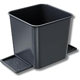 HAUSSIMPLE Car Trash Can, Leakproof Auto Garbage Bin with Stability Flap | Gray, Small, No Bags, Leakproof Car Trash Can, Auto Garbage Bin, Stability Flap, Anti-Slip Base, Portable Vehicle Bin